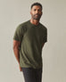 Men's Premium Slub Crew Tee - Deep Olive